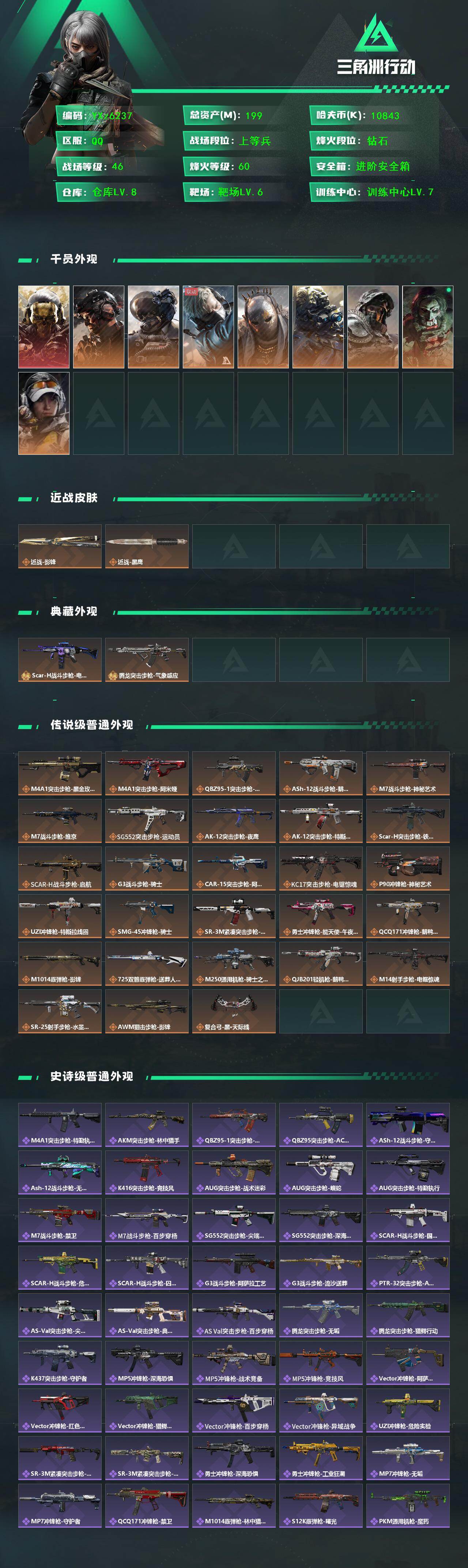 SJZCMW46724三角洲行动账号详情图2 SJZCMW46724三角洲行动账号详情图2