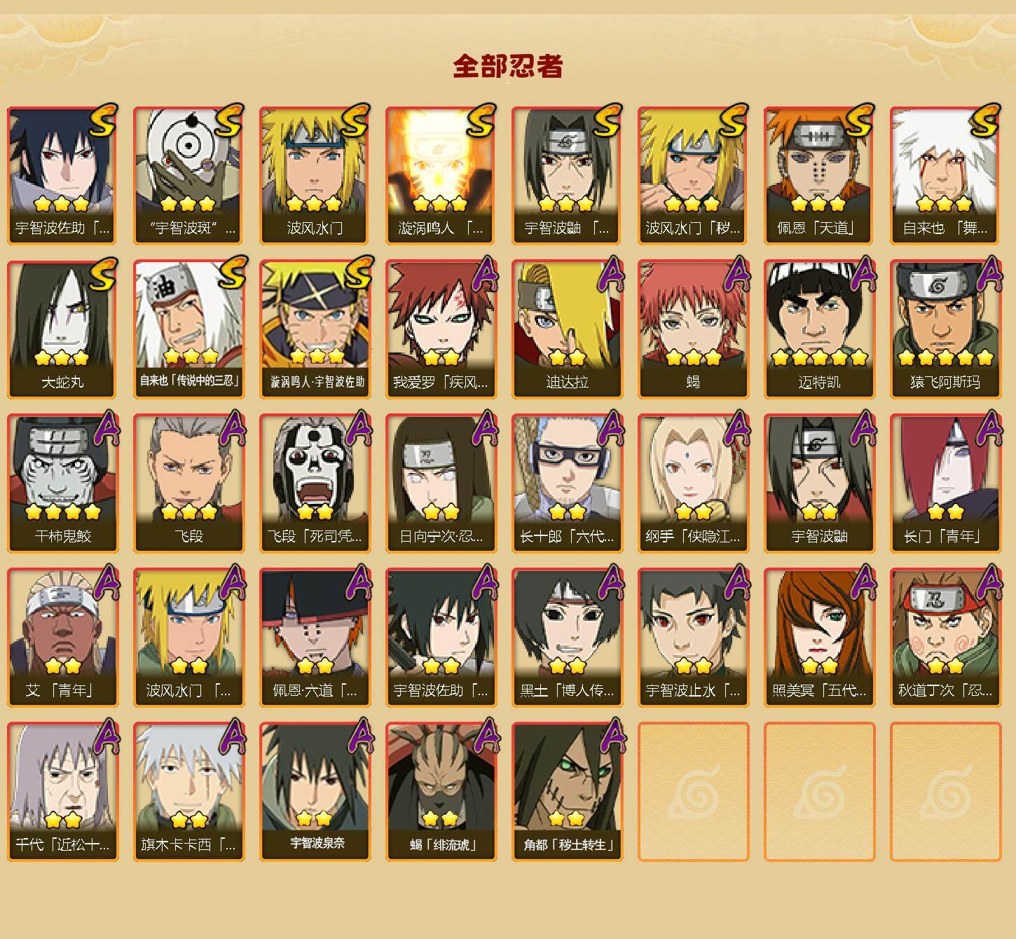 HYCMW46446火影忍者账号详情图2