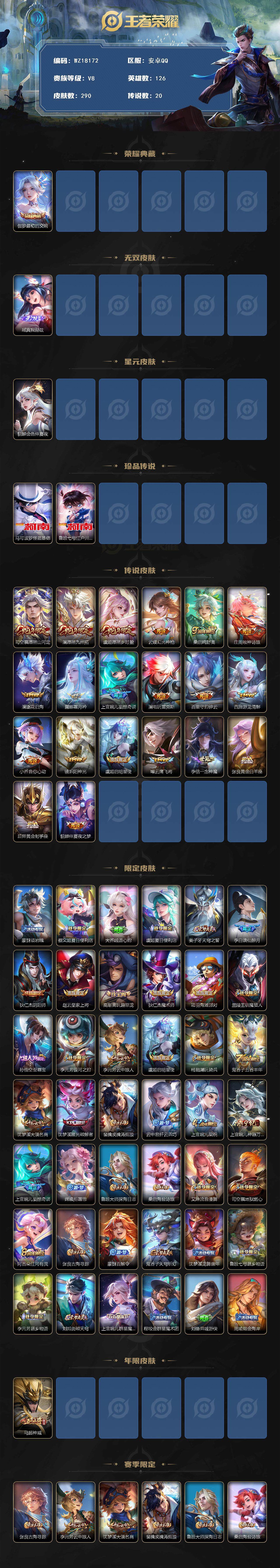 WZ03418187王者荣耀账号详情图2