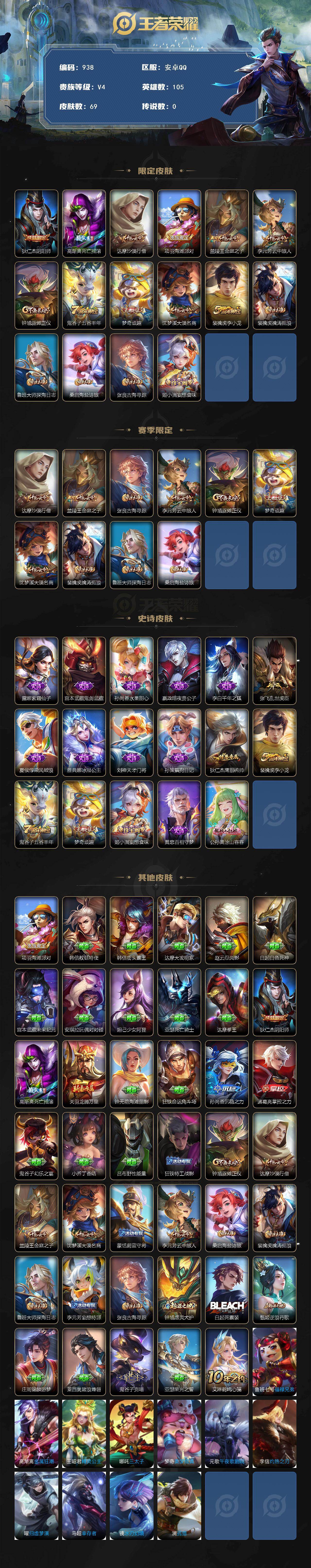 WZKG469133王者荣耀账号详情图2