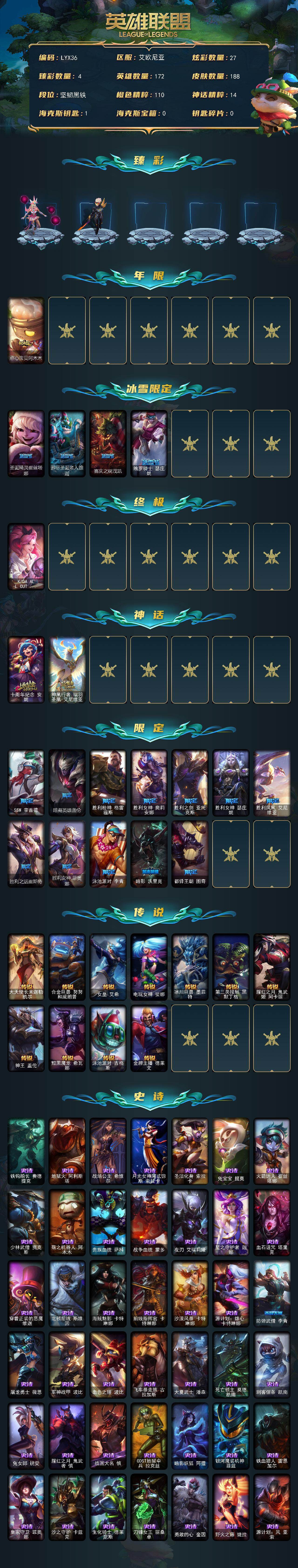 LOLLX49230英雄联盟账号详情图2