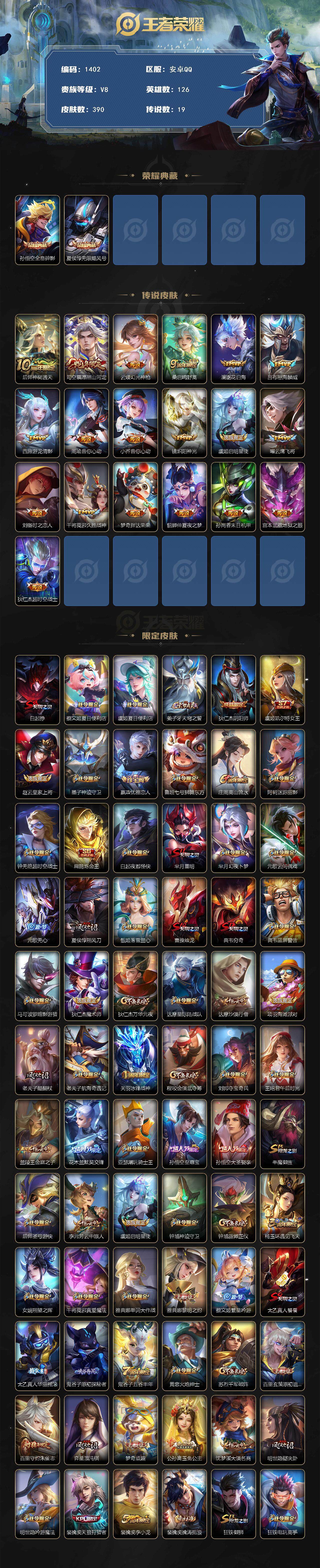 WZCMW419387王者荣耀账号详情图2