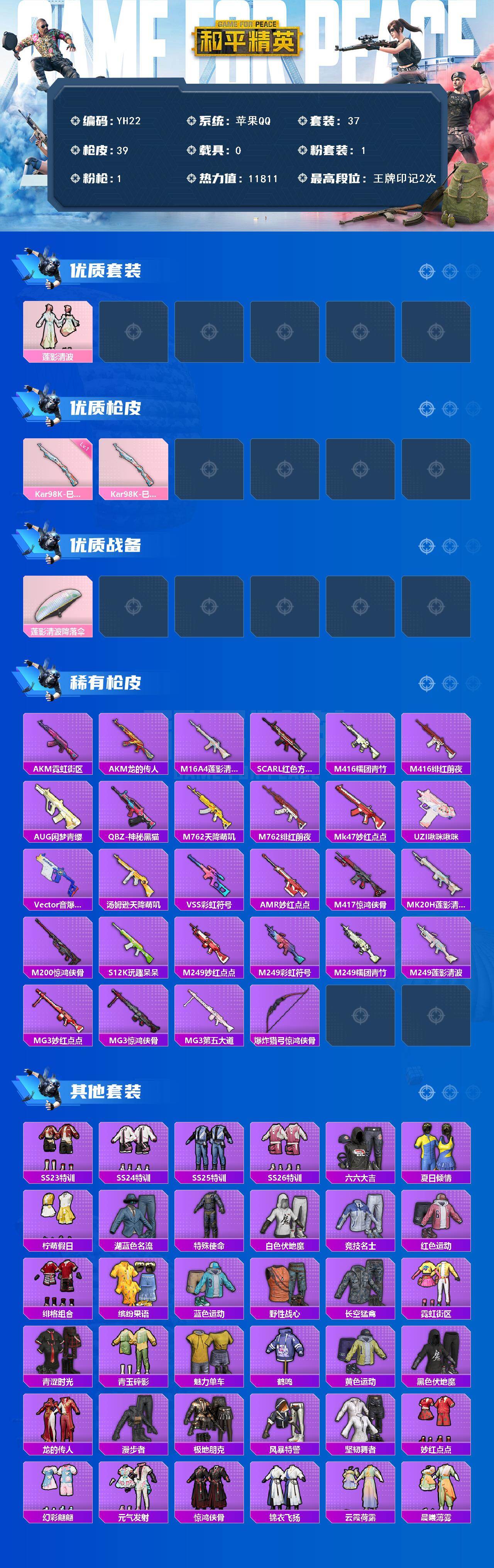 HPCMW450244和平精英账号详情图2