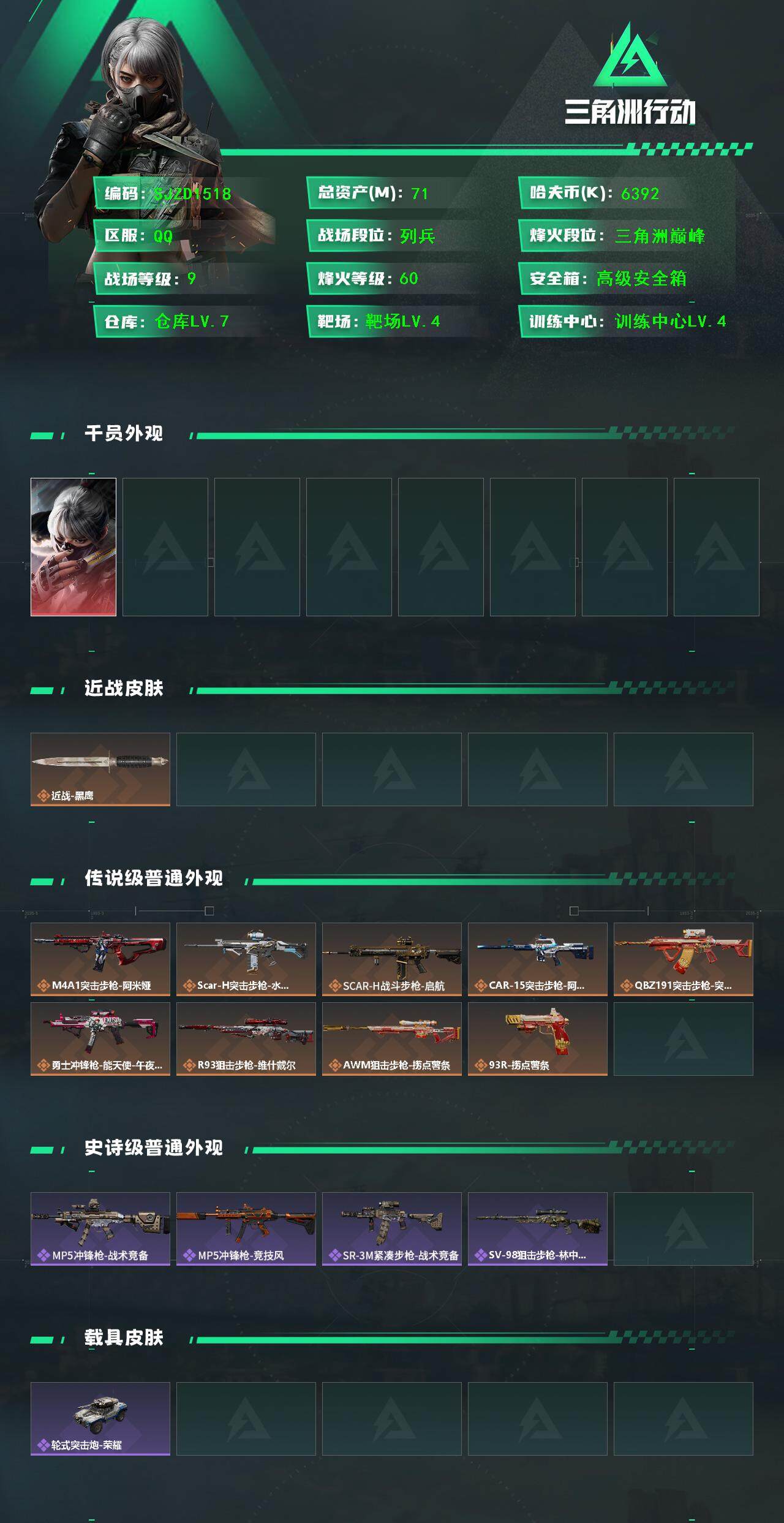 SJZEY43334三角洲行动账号详情图2