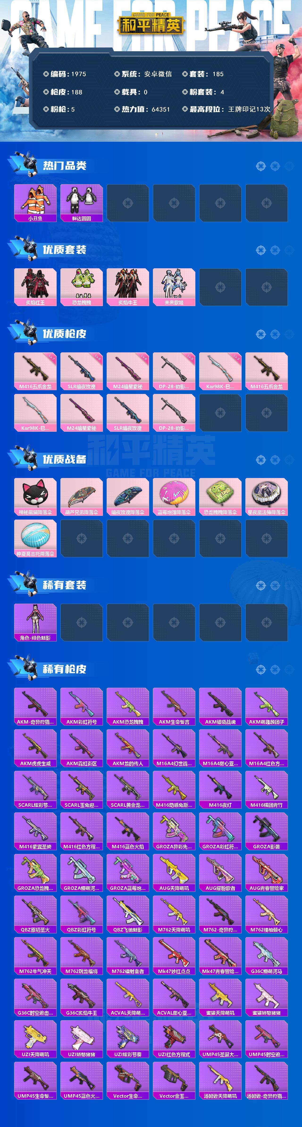 HPCMW411879和平精英账号详情图2