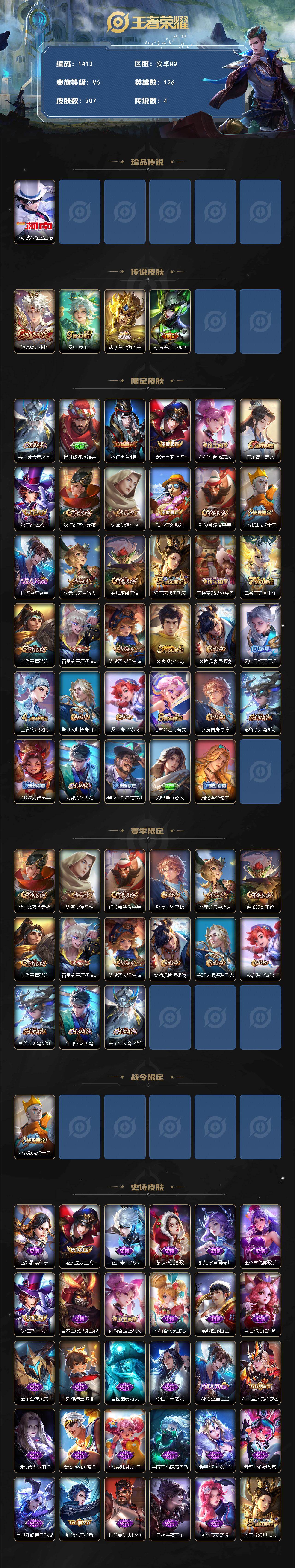 WZCMW419633王者荣耀账号详情图2