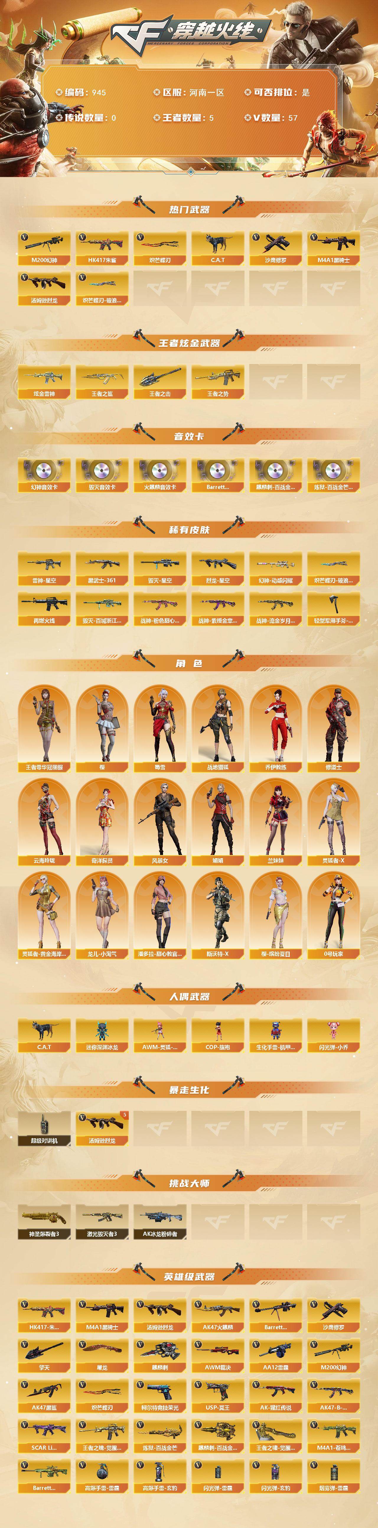 CFCMW422030穿越火线账号详情图2