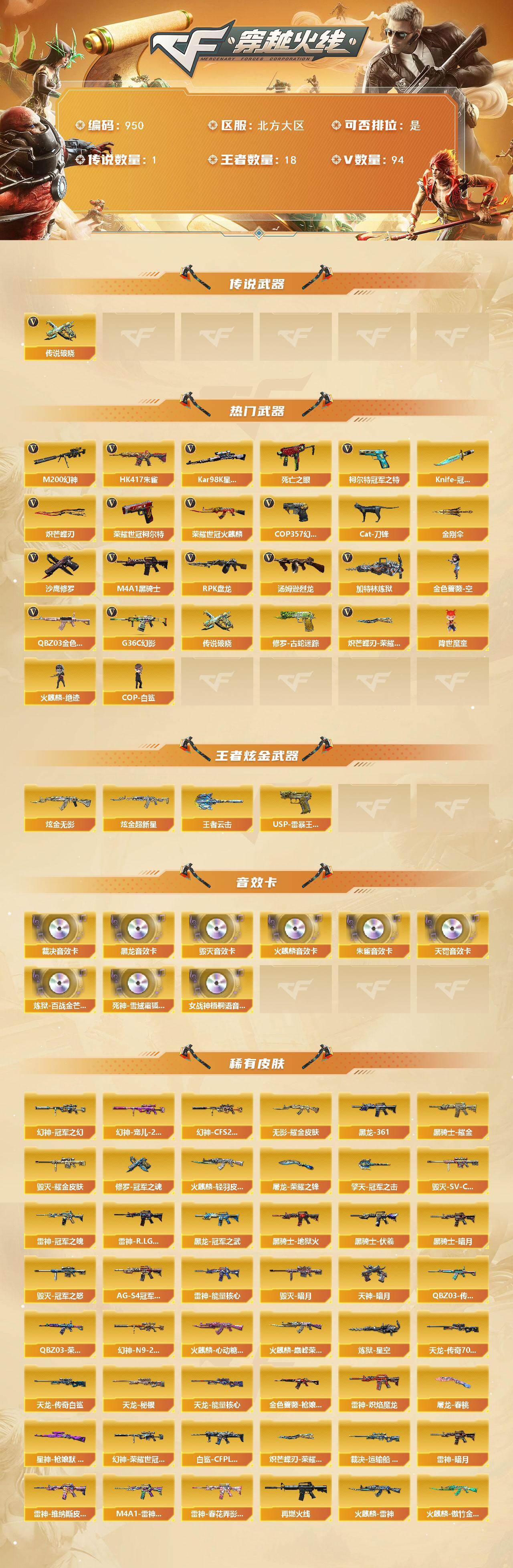 CFCMW422236穿越火线账号详情图2