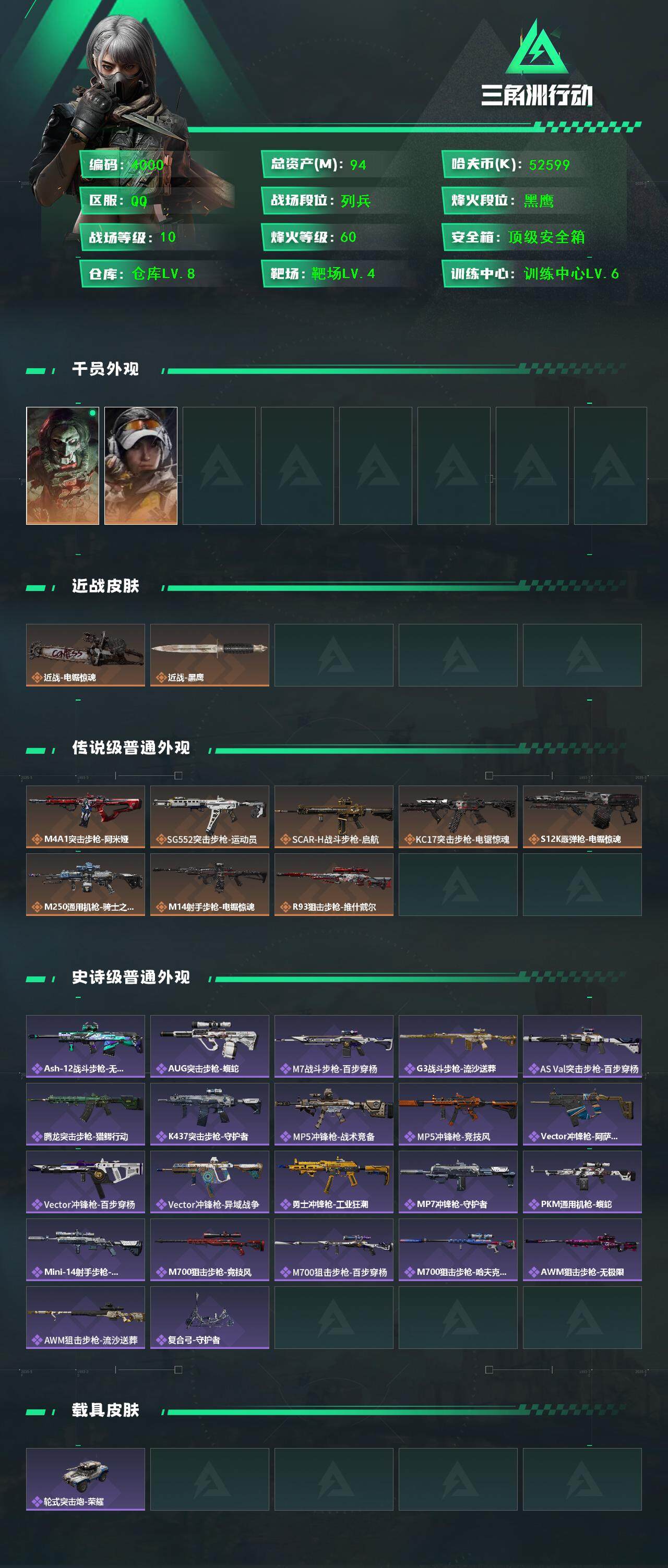 SJZCMW43918三角洲行动账号详情图2