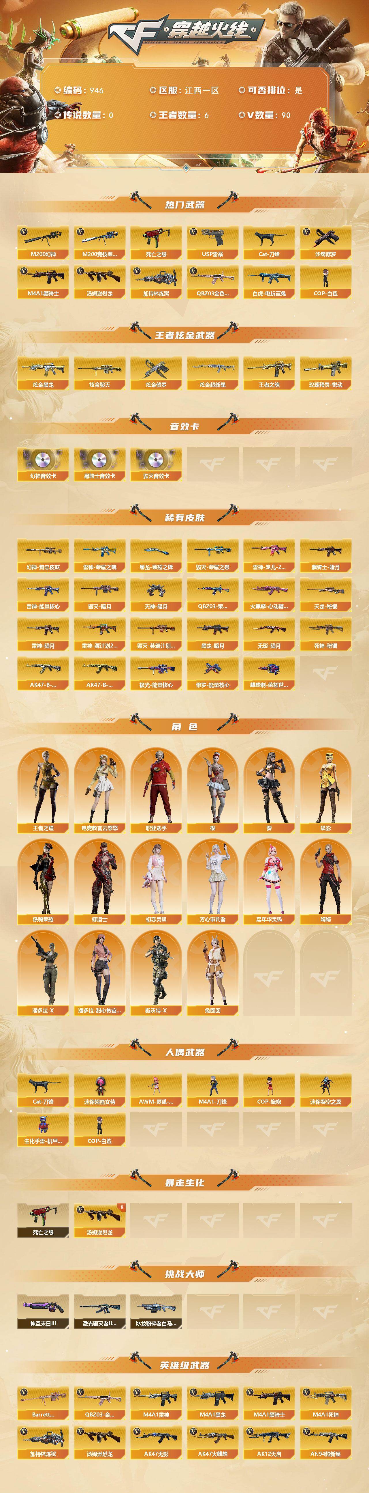 CFCMW421787穿越火线账号详情图2