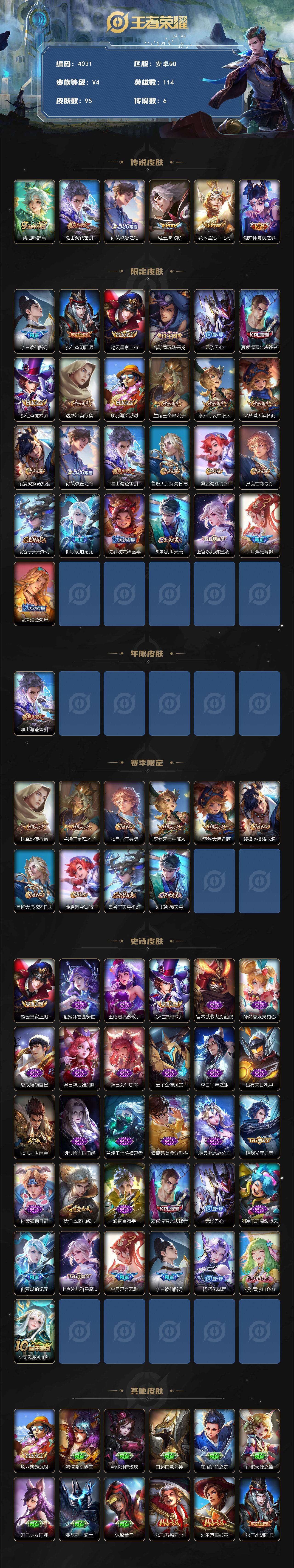 WZJZ439233王者荣耀账号详情图2