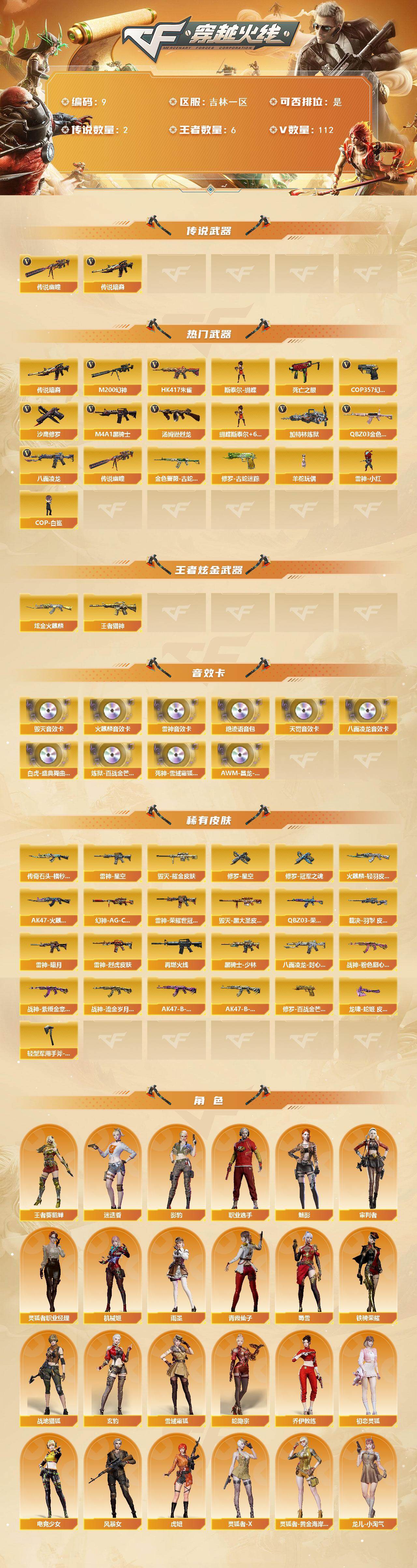 CFQYYX46890穿越火线账号详情图2