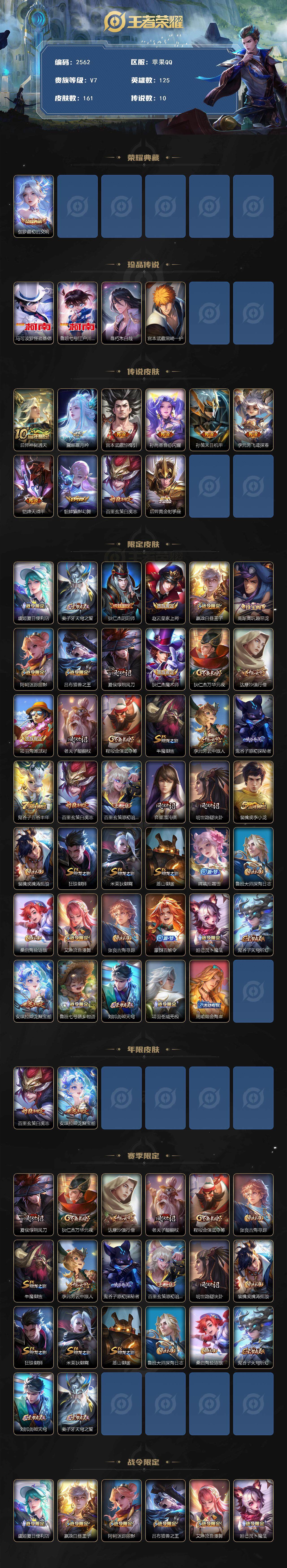 WZCMW420111王者荣耀账号详情图2