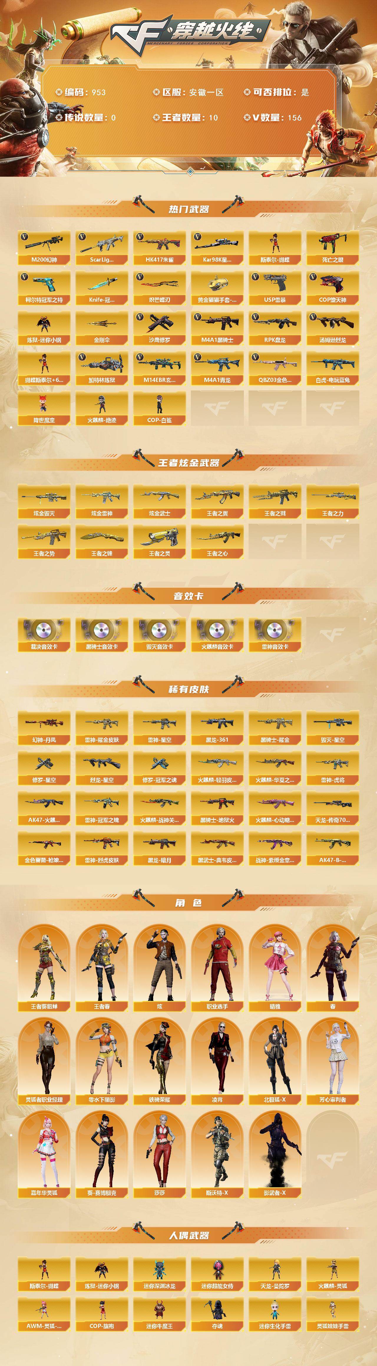 CFCMW422111穿越火线账号详情图2