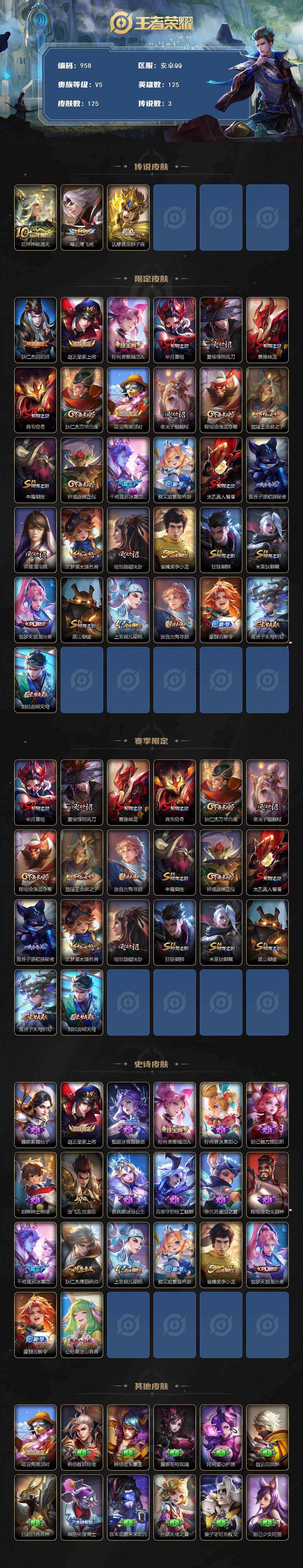 WZKG448840王者荣耀账号详情图2