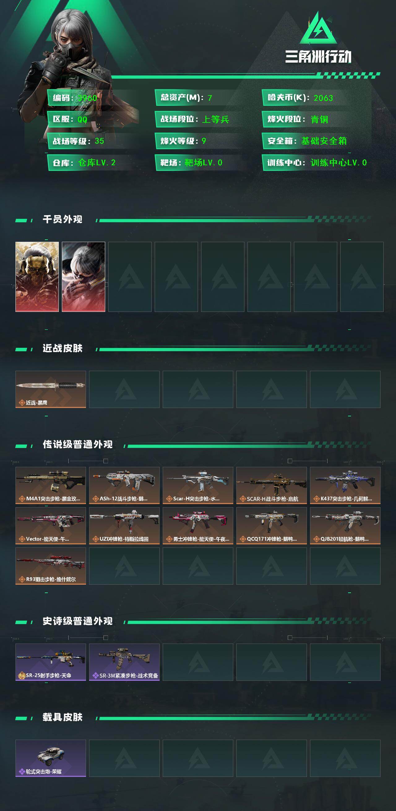 SJZCMW44242三角洲行动账号详情图2