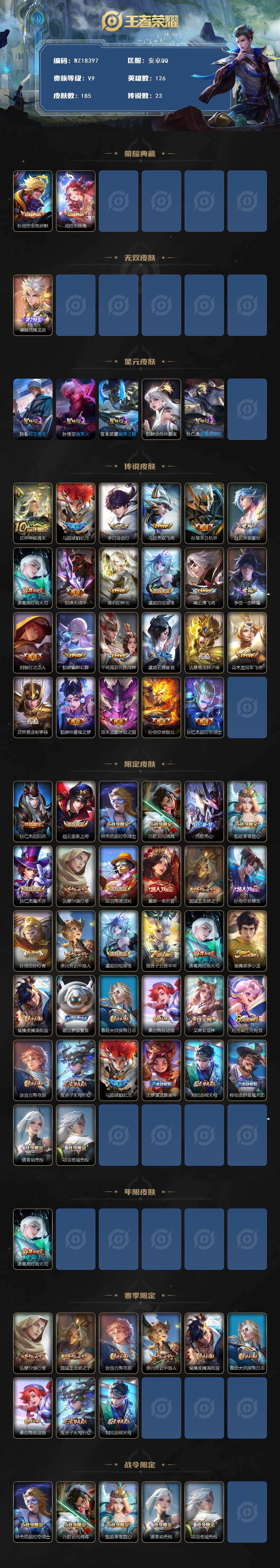 WZ03421266王者荣耀账号详情图2