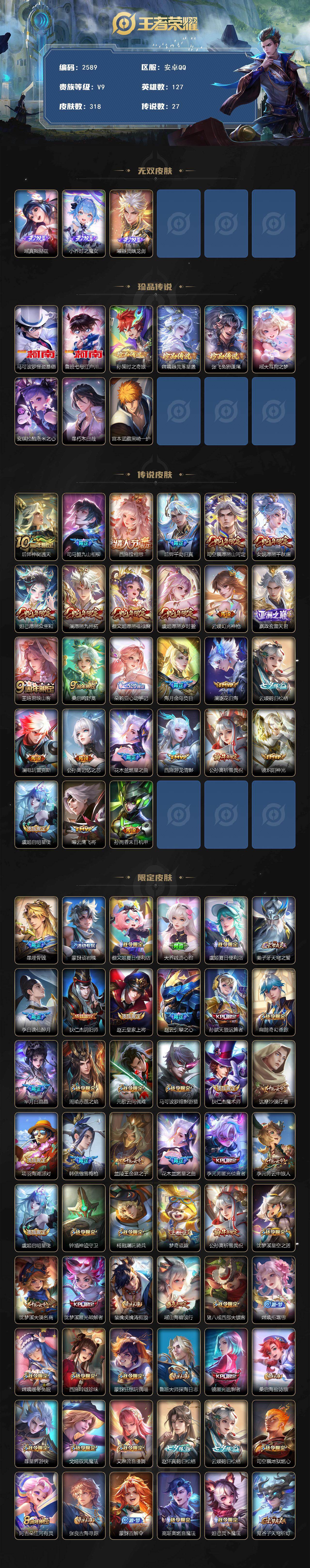 WZCMW421440王者荣耀账号详情图2