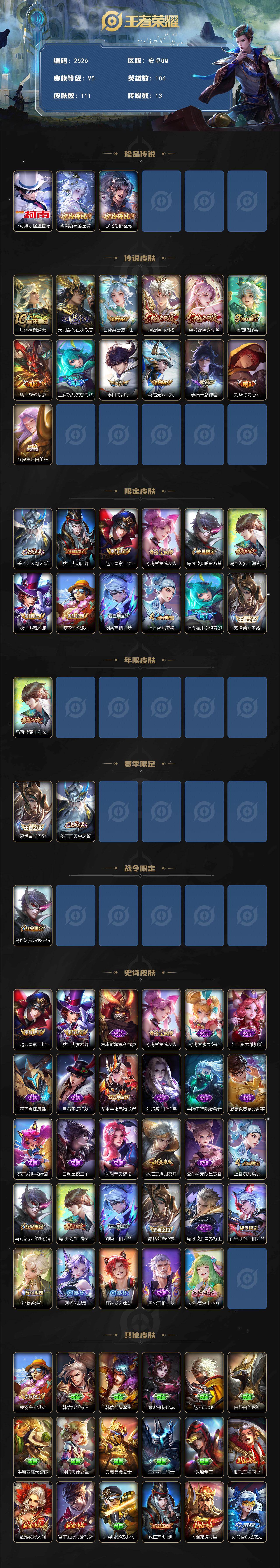 WZCMW421519王者荣耀账号详情图2