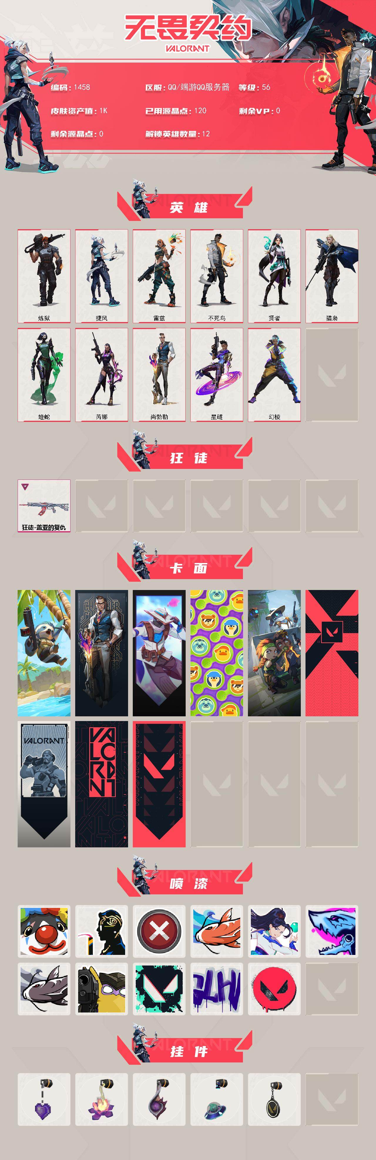 WWQXL41700无畏契约账号详情图2