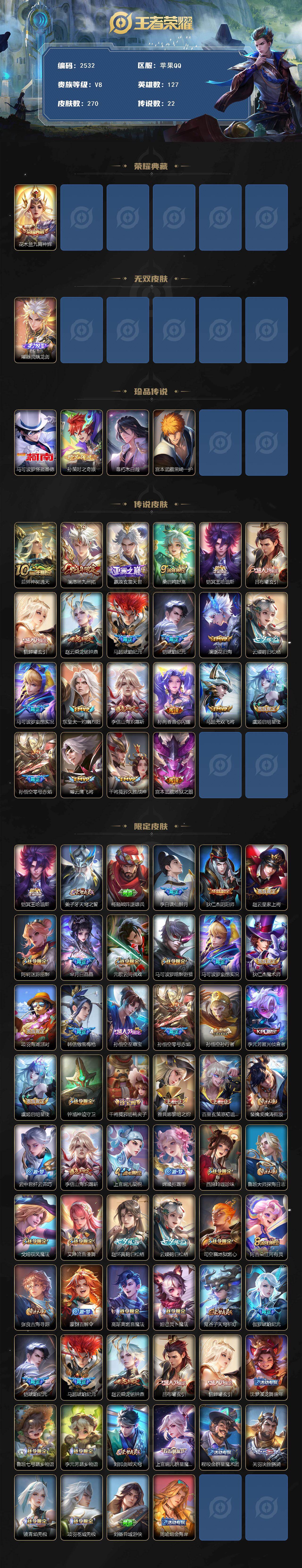 WZCMW421535王者荣耀账号详情图2