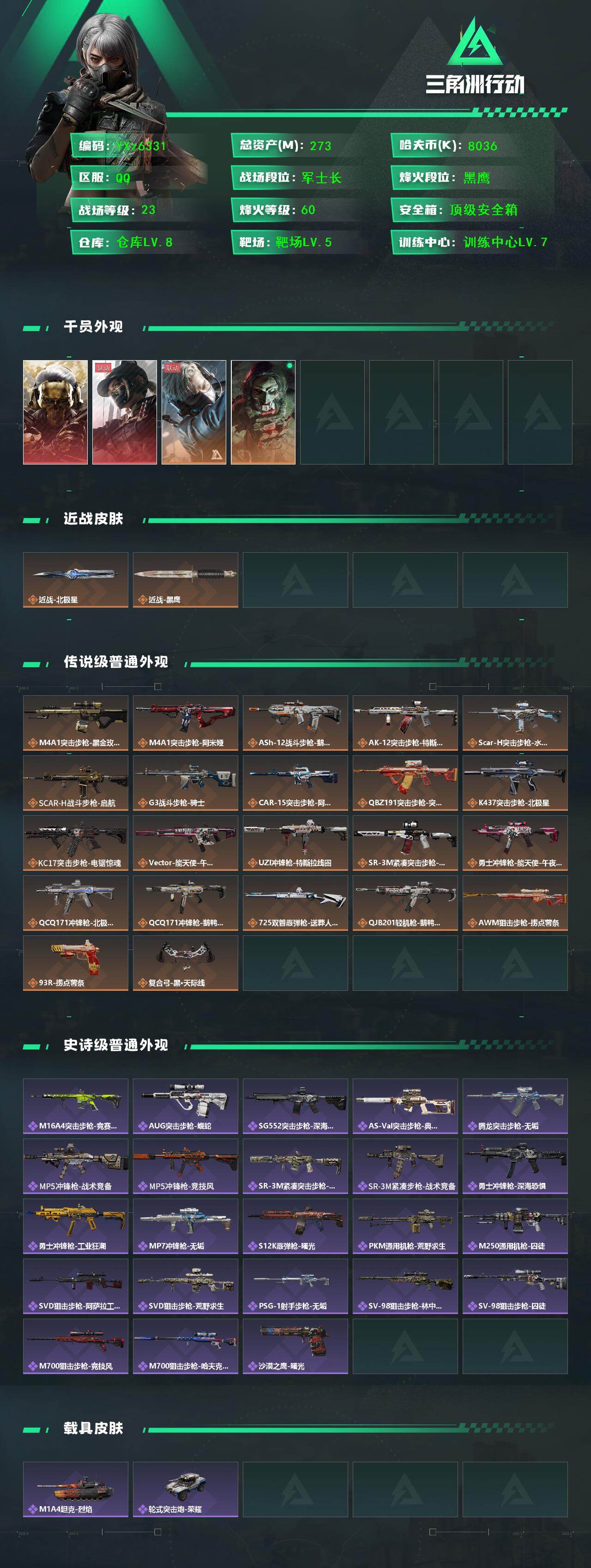 SJZCMW48767三角洲行动账号详情图2