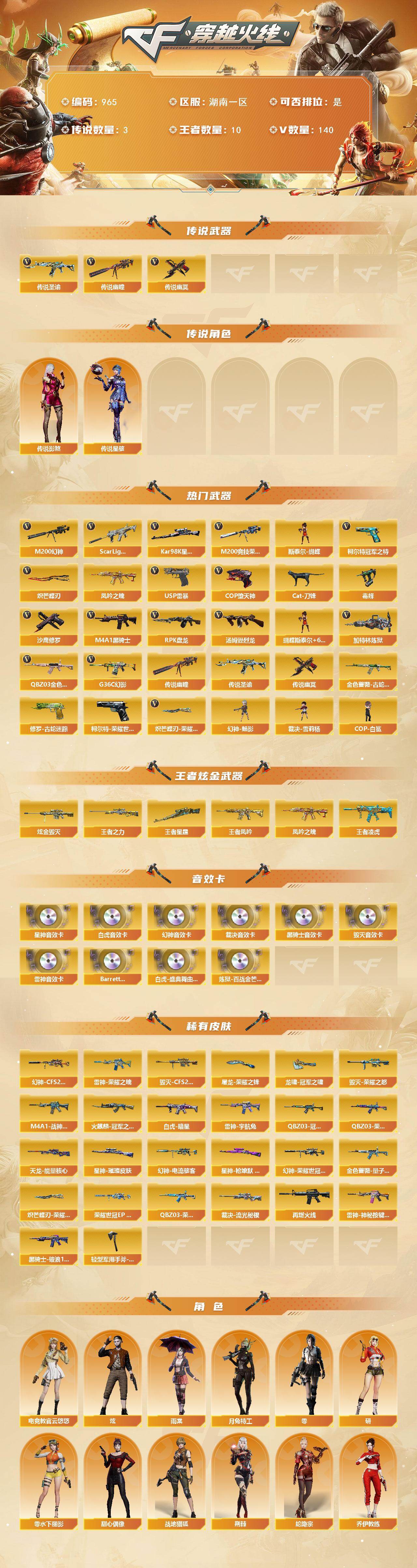 CFCMW422356穿越火线账号详情图2