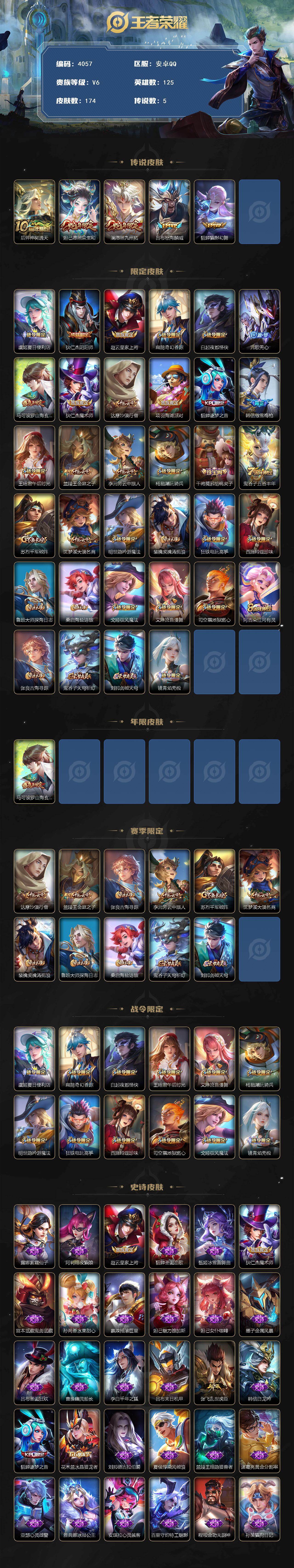 WZJZ442653王者荣耀账号详情图2