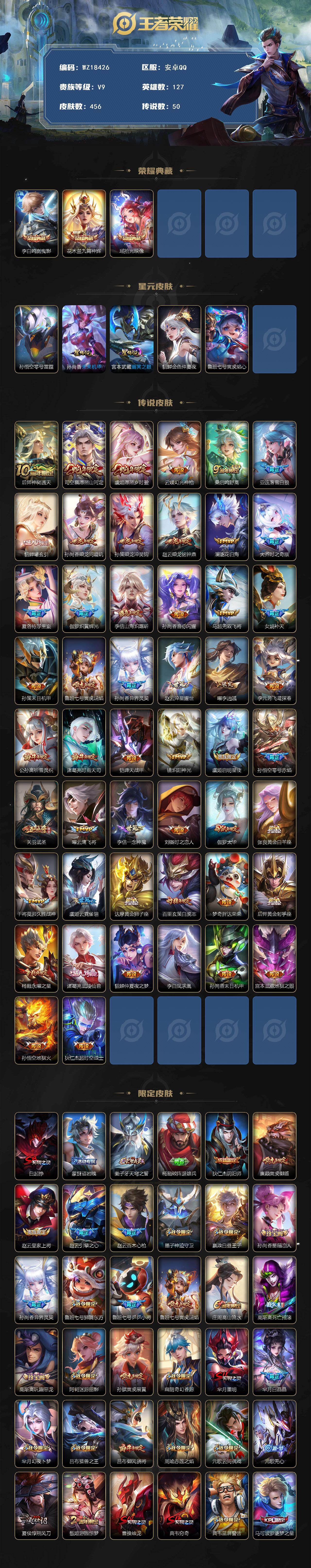 WZ03423998王者荣耀账号详情图2