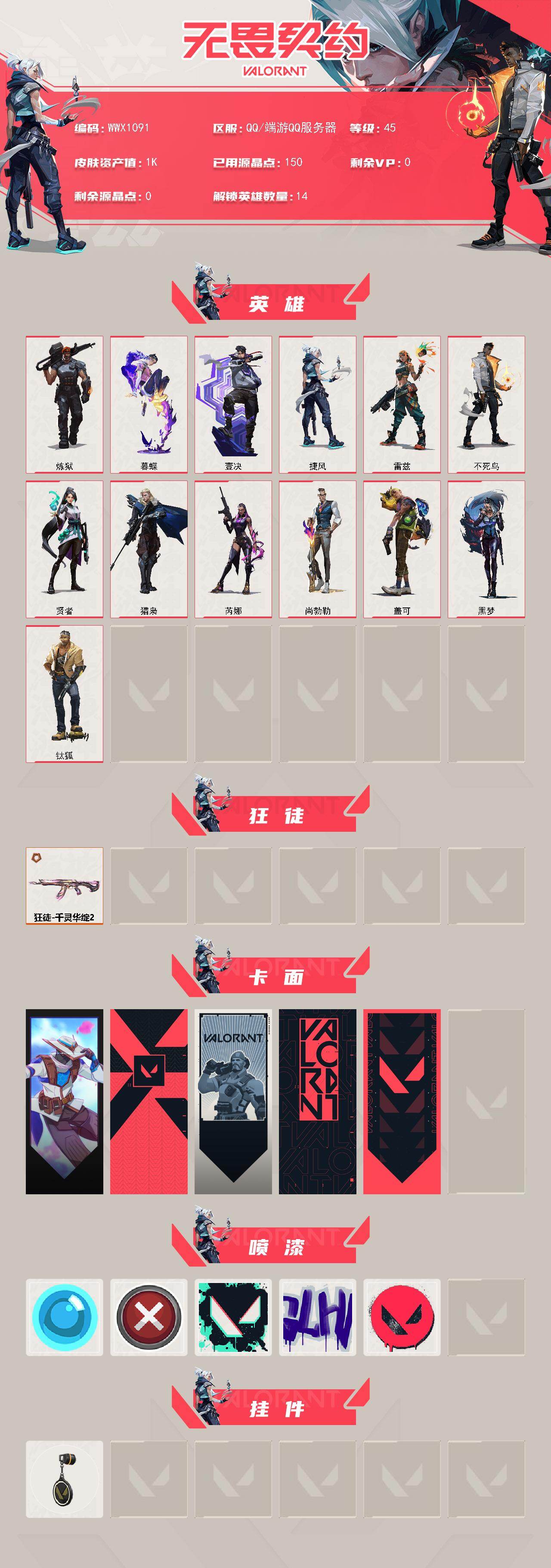 WWQEY42146无畏契约账号详情图2