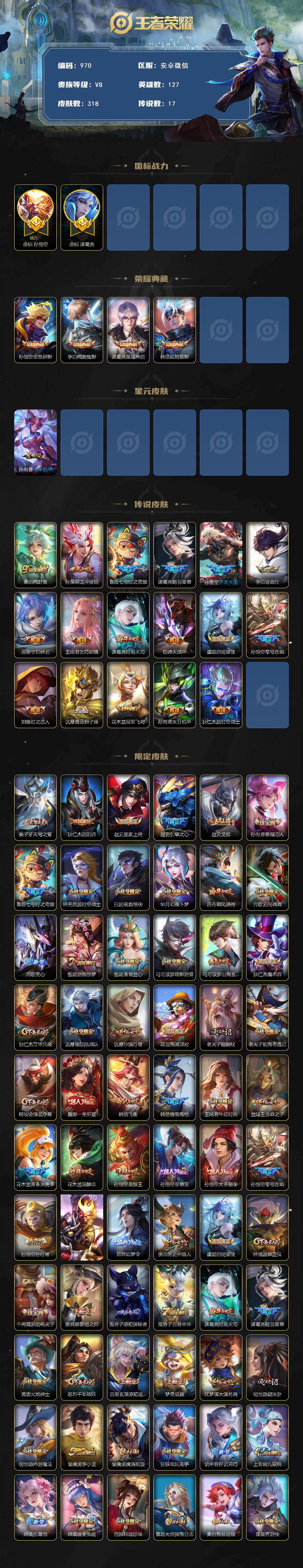 WZKG457401王者荣耀账号详情图2