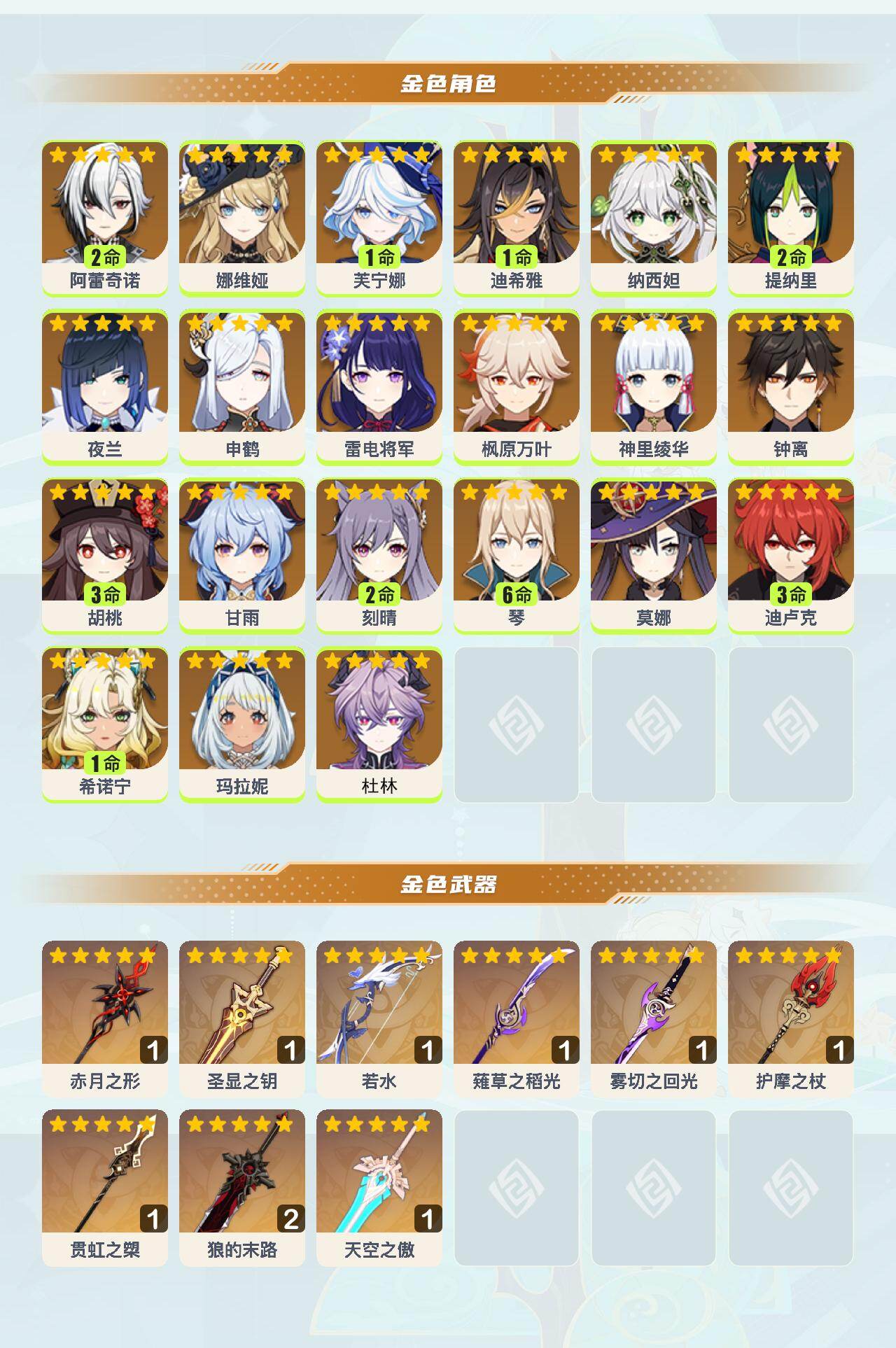 YSEY40418原神账号详情图3