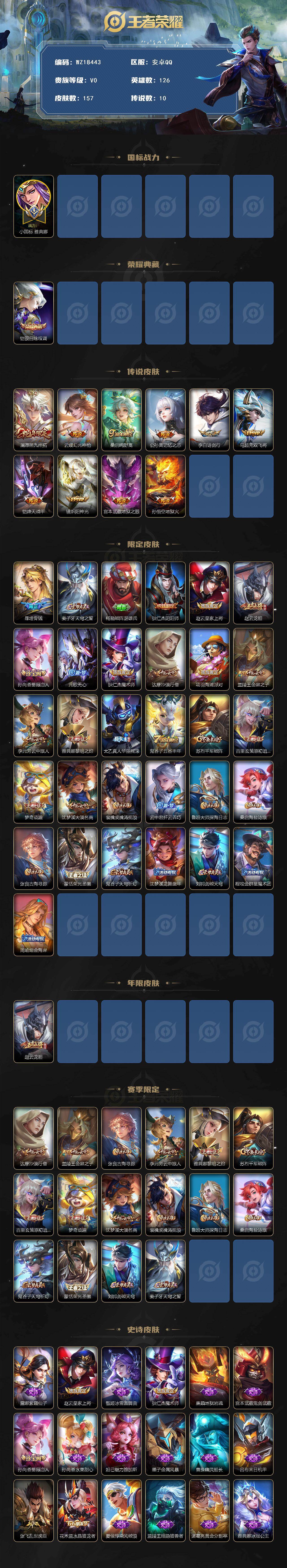 WZ03424088王者荣耀账号详情图2