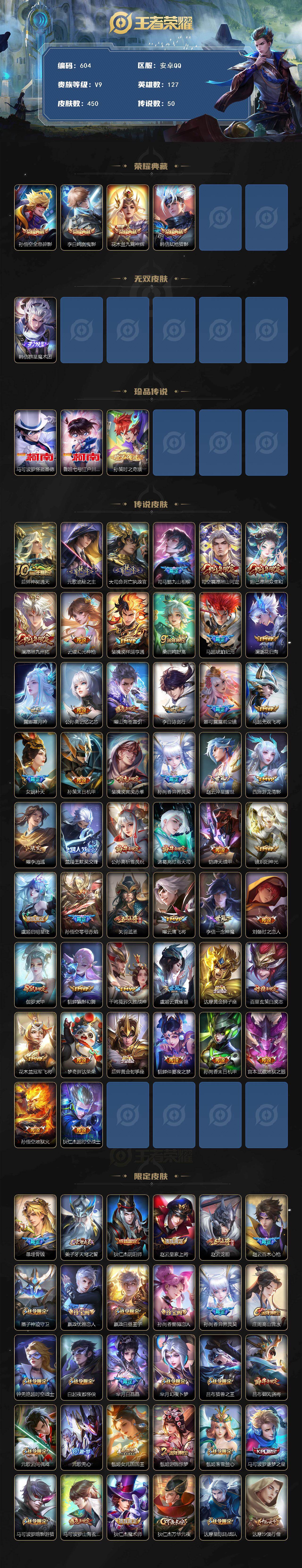 WZCMW496183王者荣耀账号详情图2