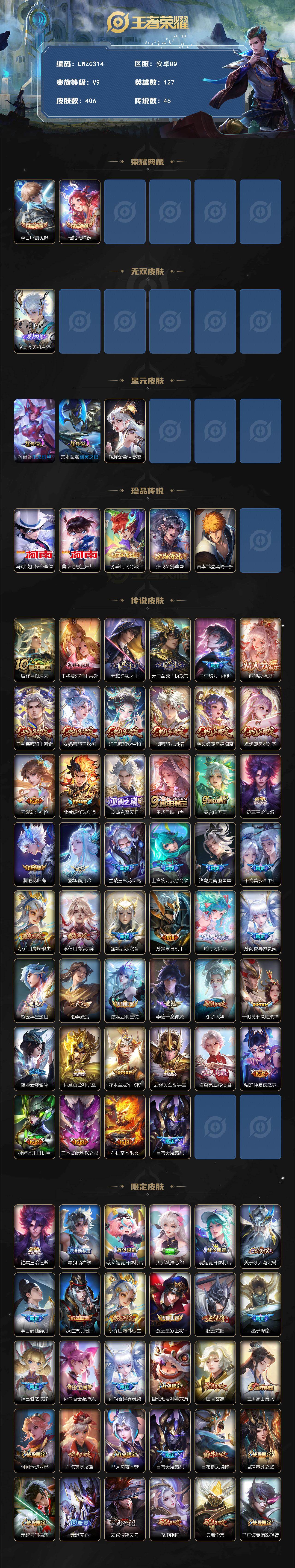 WZCMW464541王者荣耀账号详情图2