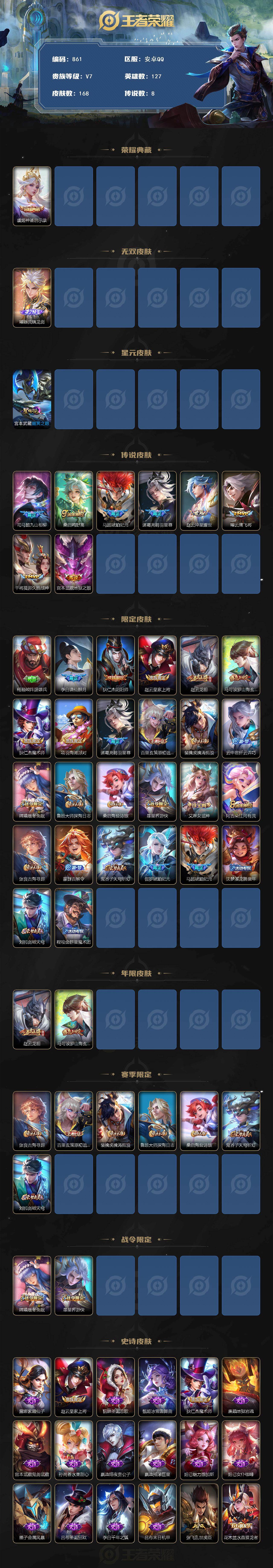 WZLFY421483王者荣耀账号详情图2