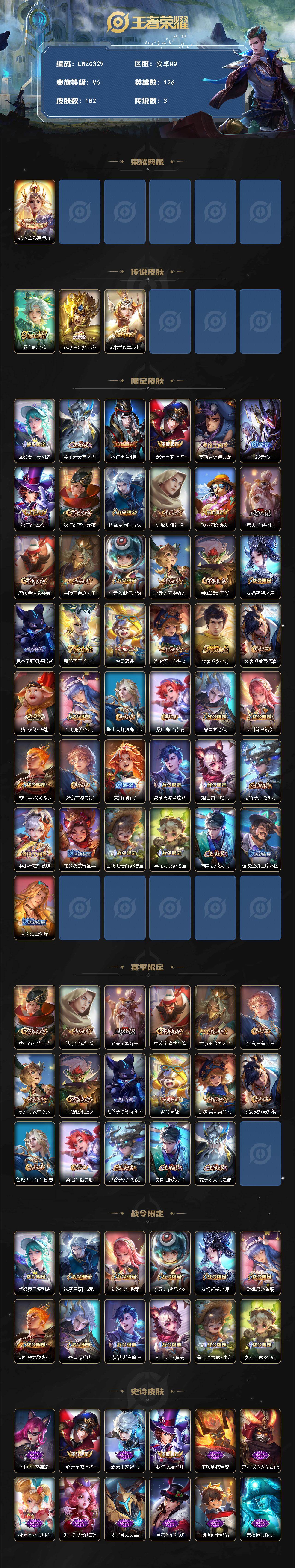 WZCMW462972王者荣耀账号详情图2