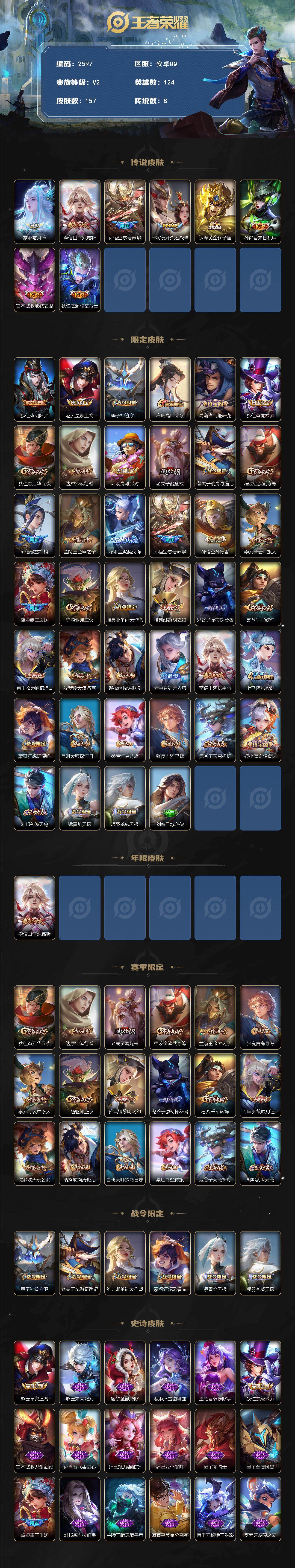 WZCMW422138王者荣耀账号详情图2