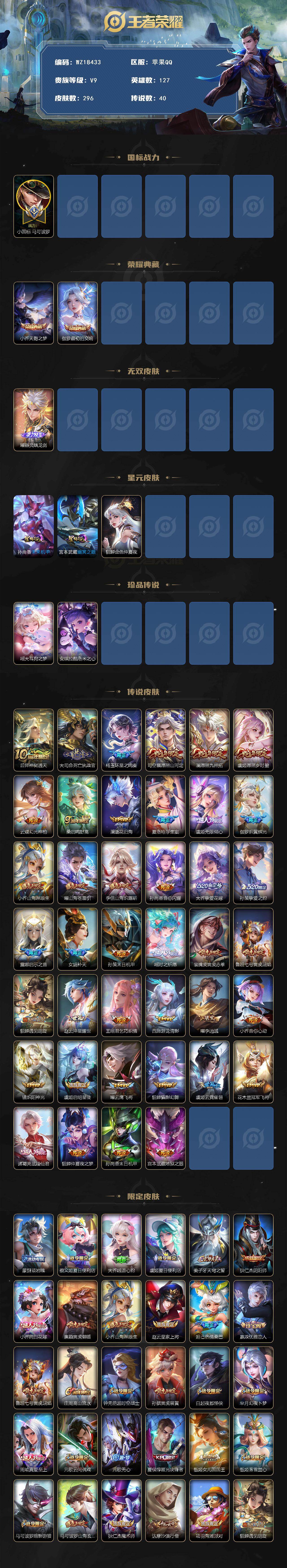 WZ03424001王者荣耀账号详情图2