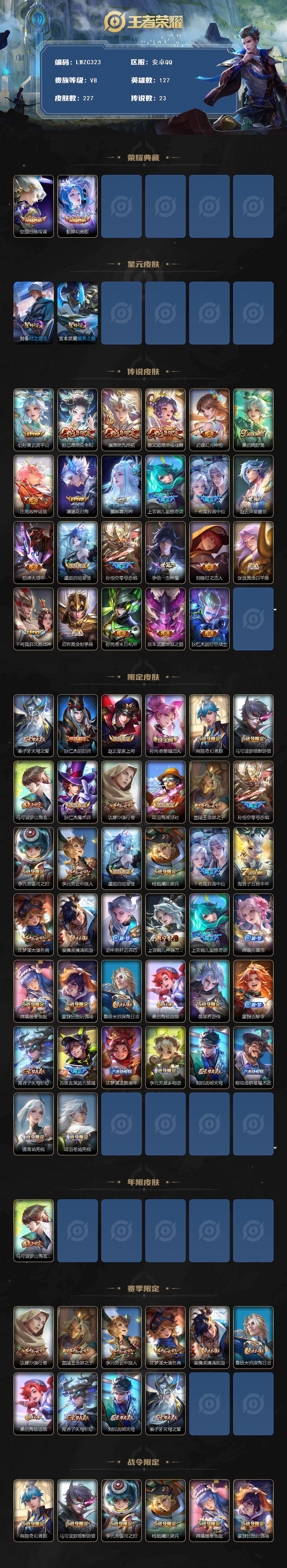 WZLX463701王者荣耀账号详情图2