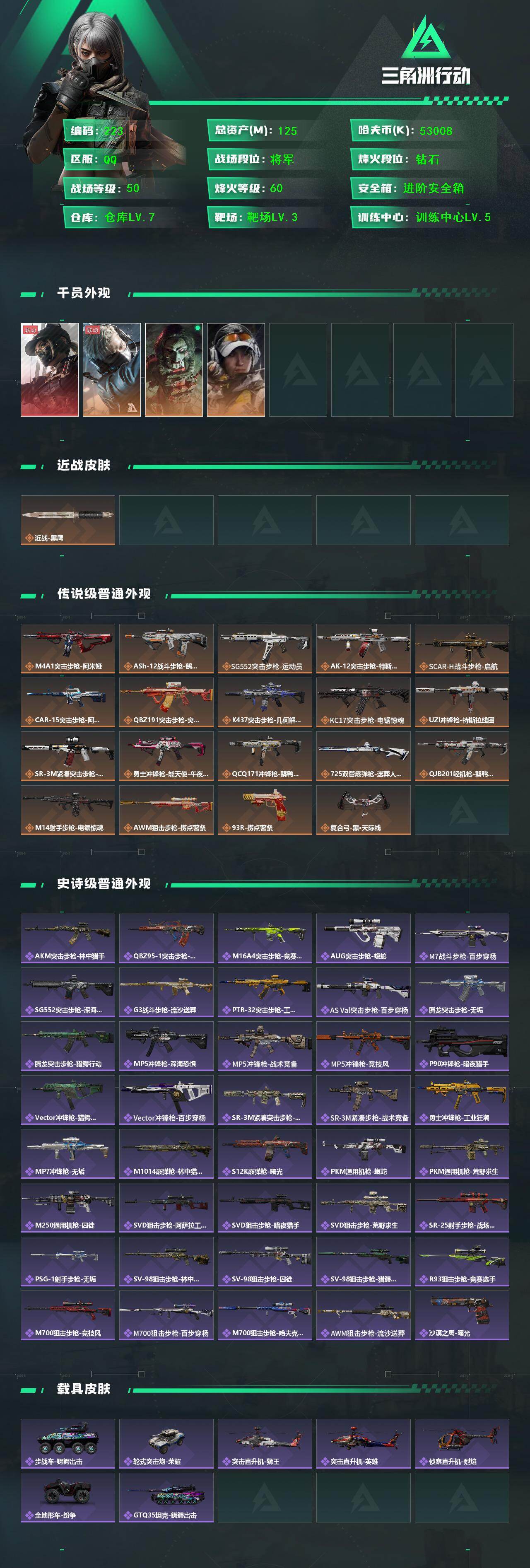 SJZCMW425938三角洲行动账号详情图2