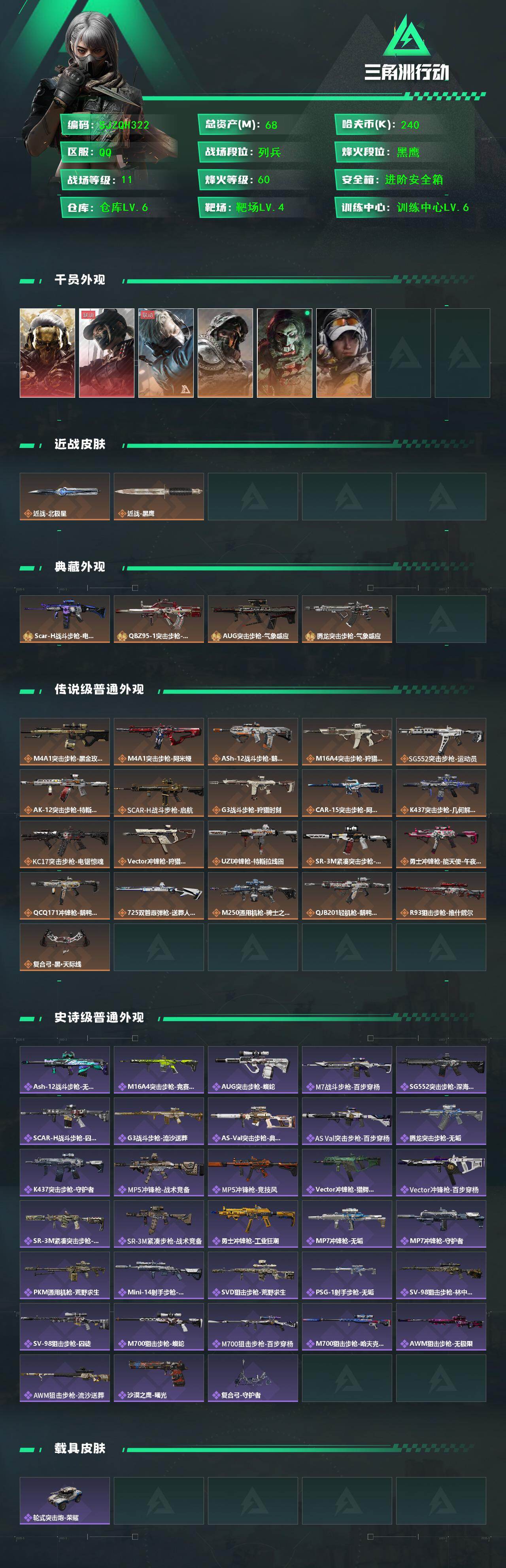 SJZEY45191三角洲行动账号详情图2 SJZEY45191三角洲行动账号详情图2