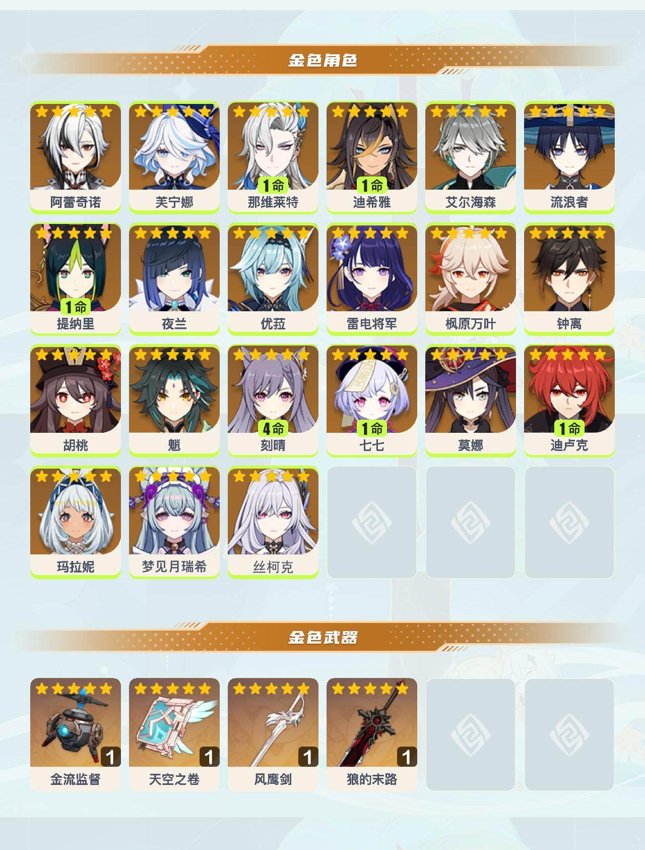 YSEY40406原神账号详情图3