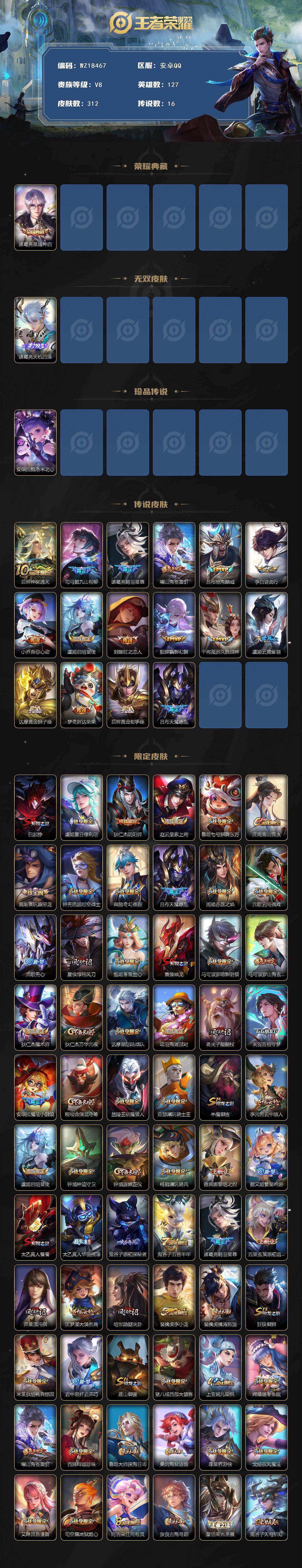 WZ03431235王者荣耀账号详情图2