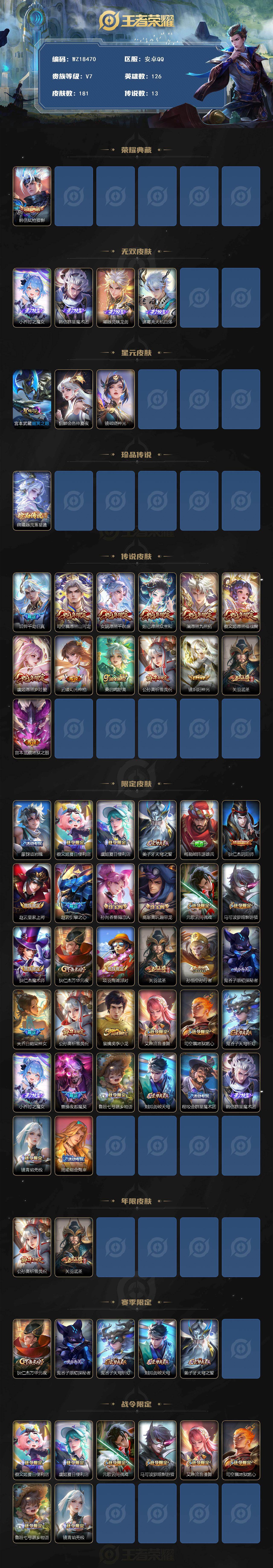 WZ03431212王者荣耀账号详情图2