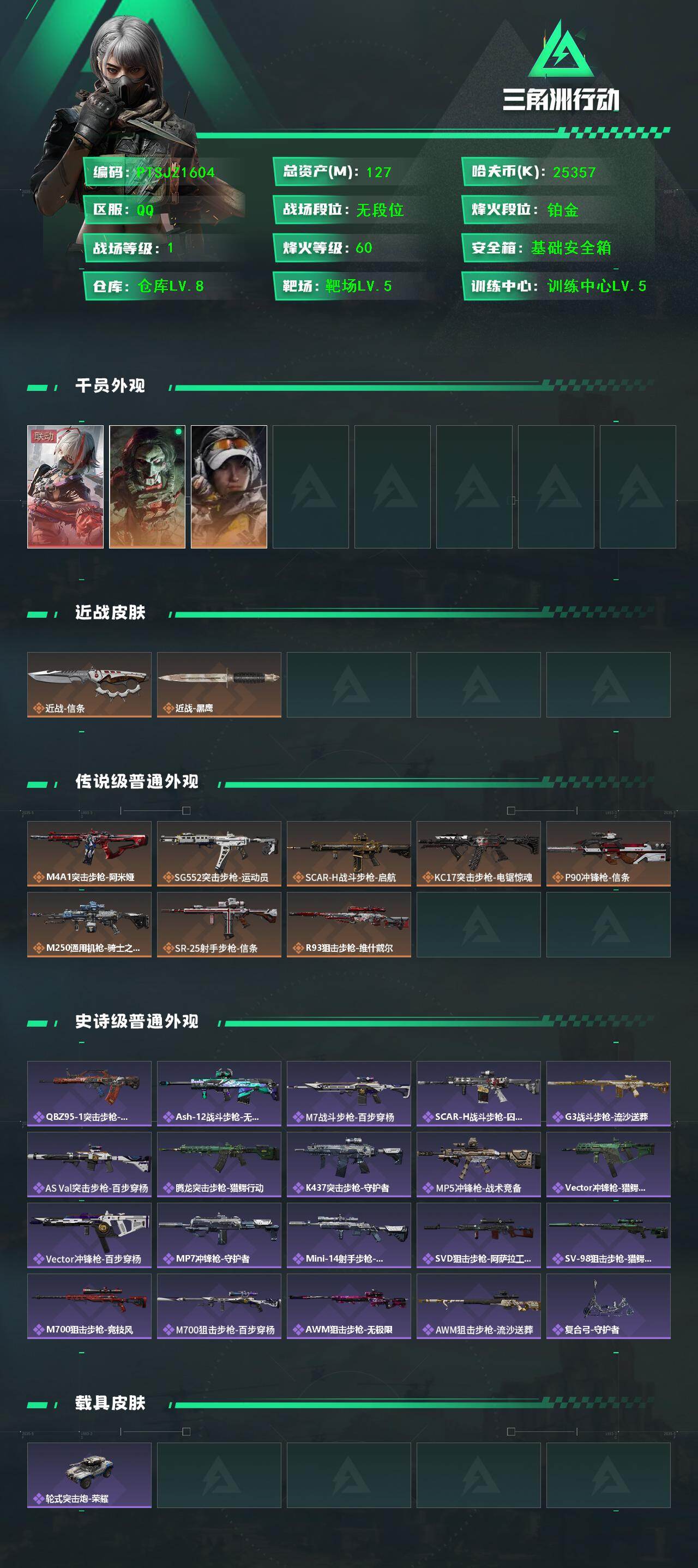 SJZQM47730三角洲行动账号详情图3 SJZQM47730三角洲行动账号详情图3