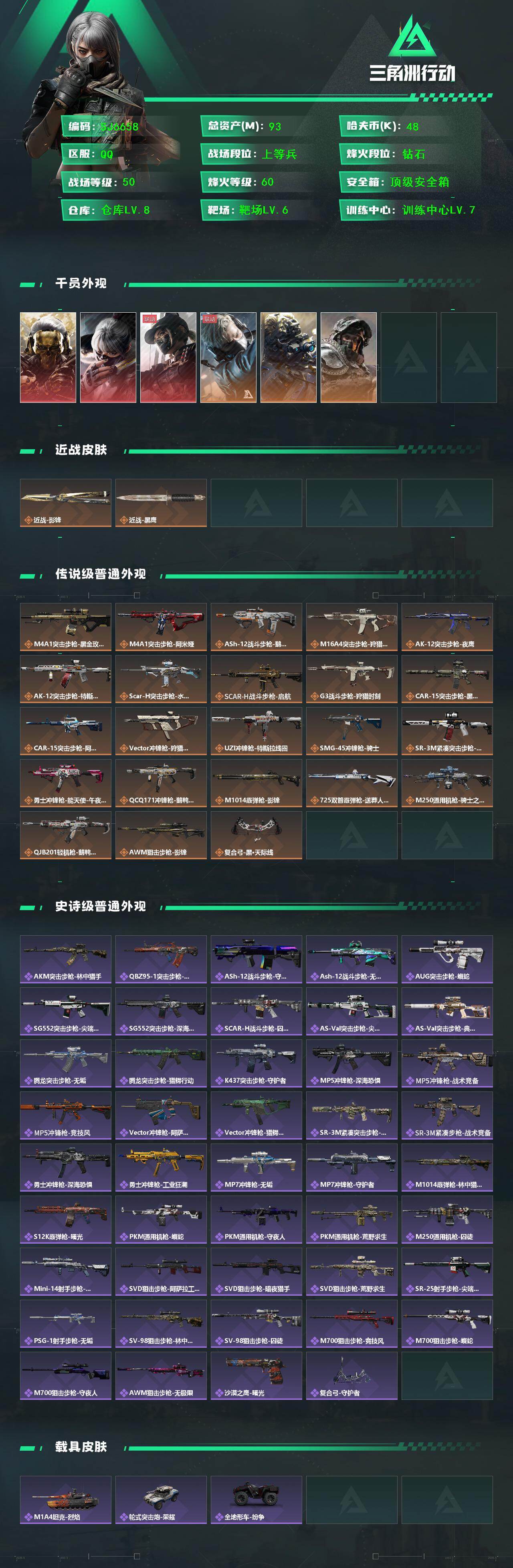 SJZEY45466三角洲行动账号详情图2