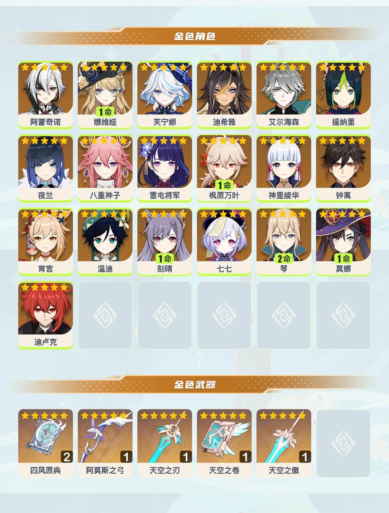 YSEY40411原神账号详情图3