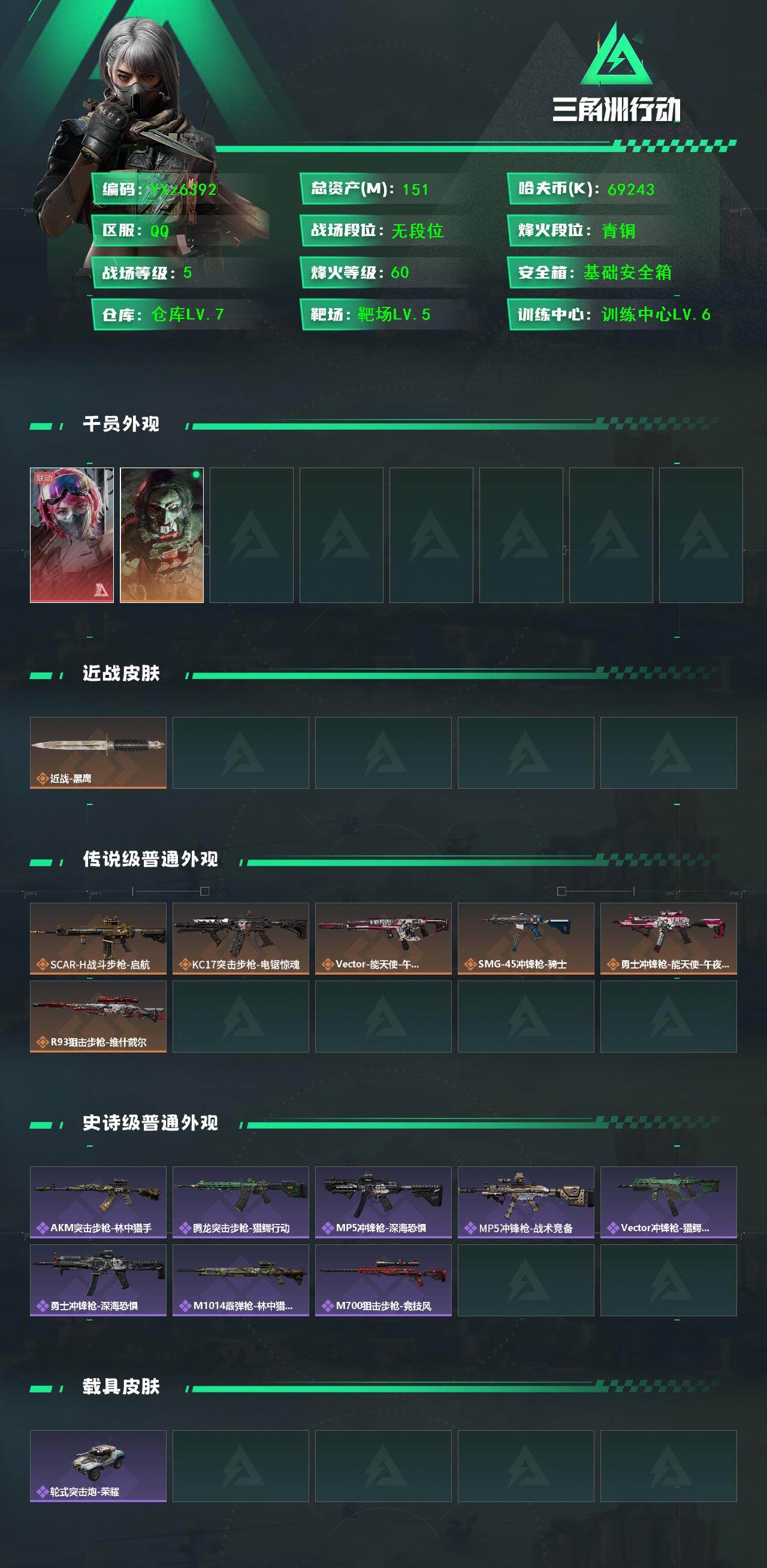 SJZCMW49045三角洲行动账号详情图2 SJZCMW49045三角洲行动账号详情图2