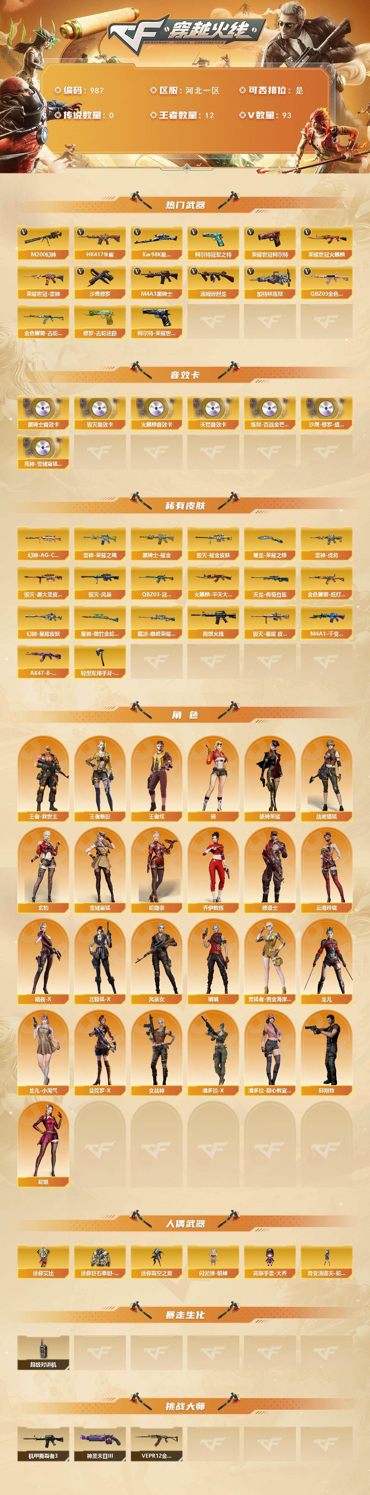 CFCMW422079穿越火线账号详情图2